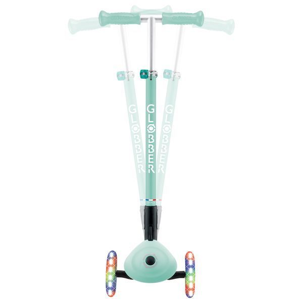 Детский самокат Globber Primo Foldable Lights Mint от 3 до 7 лет (432-706-4) 432-706-4 фото