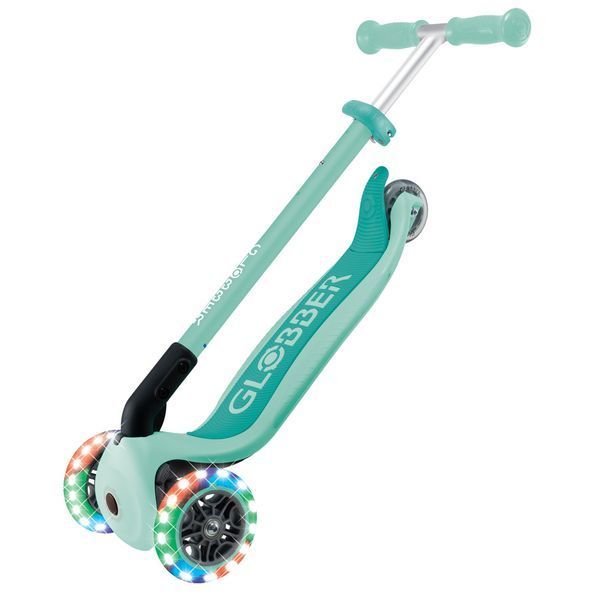 Детский самокат Globber Primo Foldable Lights Mint от 3 до 7 лет (432-706-4) 432-706-4 фото