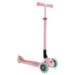 Детский самокат Globber Primo Foldable Lights Pastel Pink от 3 до 7 лет (432-611-4) 432-611-4 фото