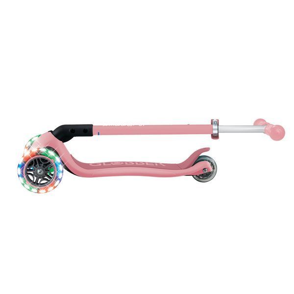 Детский самокат Globber Primo Foldable Lights Pastel Pink от 3 до 7 лет (432-611-4) 432-611-4 фото