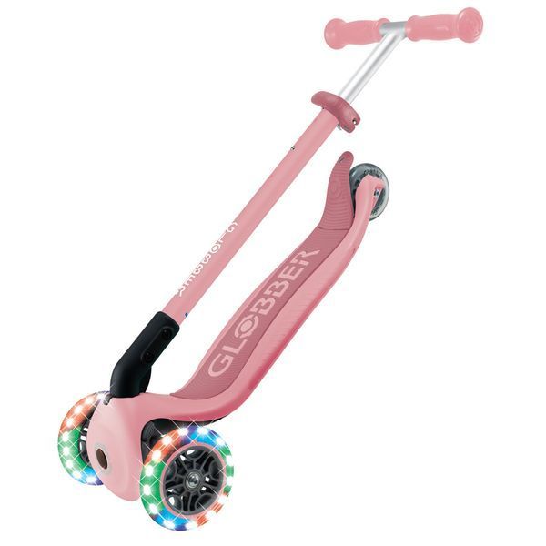 Детский самокат Globber Primo Foldable Lights Pastel Pink от 3 до 7 лет (432-611-4) 432-611-4 фото