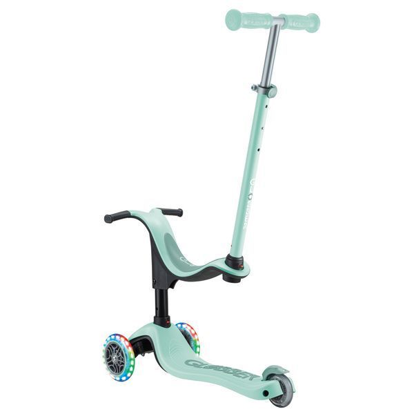 Самокат с сиденьем Globber GO-UP Sporty Lights Mint от 15 месяцев до 7 лет (452-706-4 S) 452-706-4 S фото