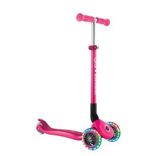 Детский самокат Globber Primo Foldable Lights Fuchsia от 3 до 7 лет (432-110-3) 432-110-3 фото