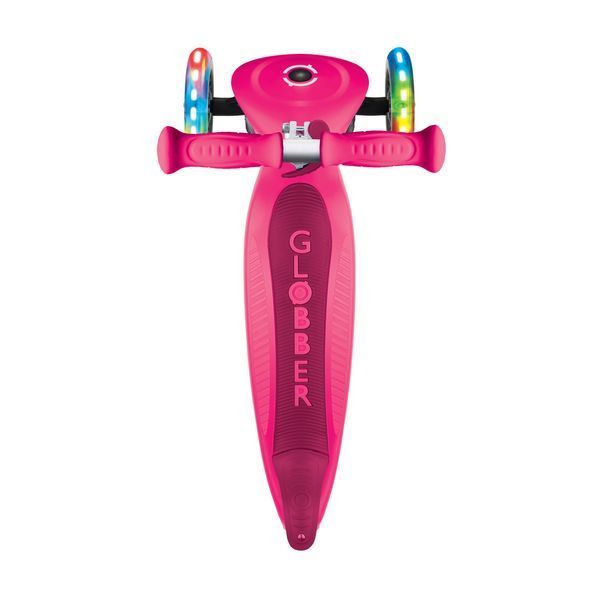 Дитячий самокат Globber Primo Foldable Lights Fuchsia від 3 до 7 років (432-110-3) 432-110-3 фото