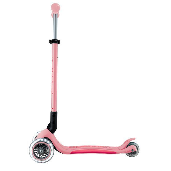 Детский самокат Globber Primo Foldable Plus Lights Pastel Pink от 3 до 9 лет (439-710-2) 439-710-2 фото