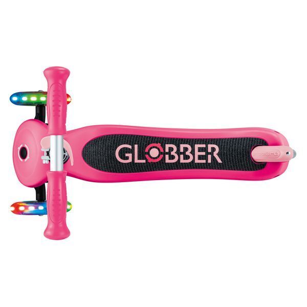 Детский самокат Globber Primo Lights Fuchsia от 3 до 7 лет (423-611-4) 423-611-4 фото