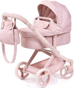 Коляска для ляльки Bayer Design Xeo Pink Hearts (17011AA) 17011AA фото