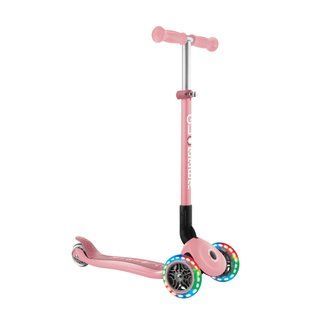 Детский самокат Globber Primo Foldable Lights Pastel Pink от 3 до 7 лет (432-211-3) 432-211-3 фото