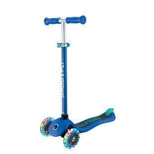 Детский самокат Globber Primo Lights Navy Blue от 3 до 7 лет (423-600-4) 423-600-4 фото