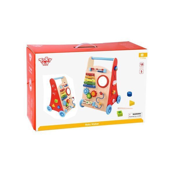 Дитячі ходунки-штовхач Tooky Toy з розвиваючою панеллю(TKC409A) TKC409A фото